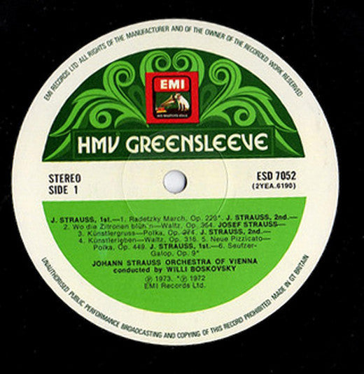 Willi Boskovsky, Wiener Johann Strauss Orchestra : Radetzky March - Music Of The Strauss Family (LP, Comp)