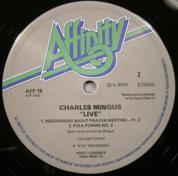Charles Mingus : Live (LP, Album, RE)