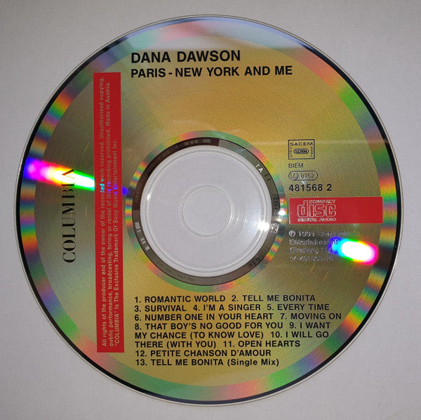 Dana Dawson : Paris New-York And Me (CD, Album)