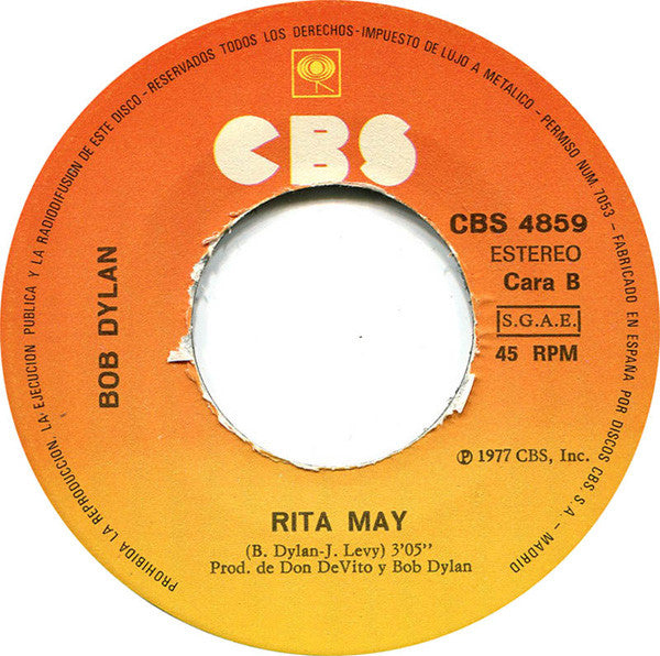 Bob Dylan : Stuck Inside Of Mobile With The Memphis Blues Again (7", Single)