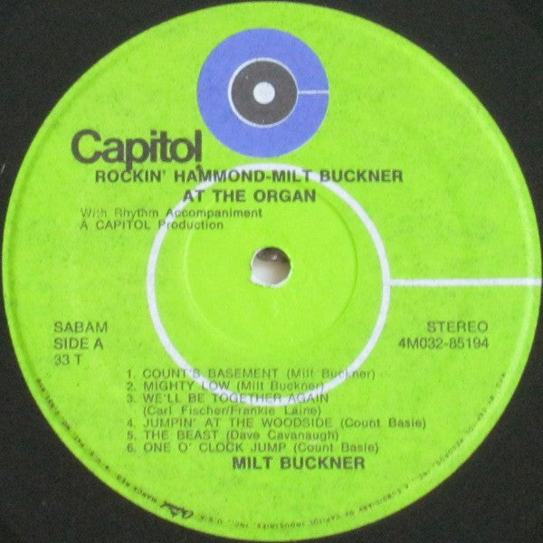 Milt Buckner : Rockin' Hammond (LP, Album, RE)
