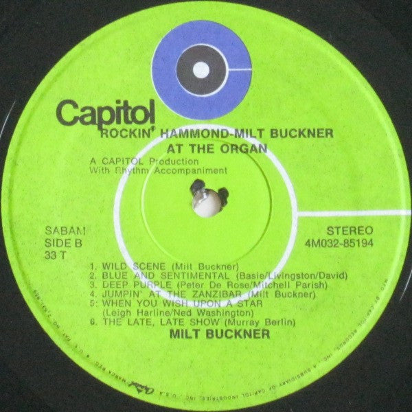 Milt Buckner : Rockin' Hammond (LP, Album, RE)