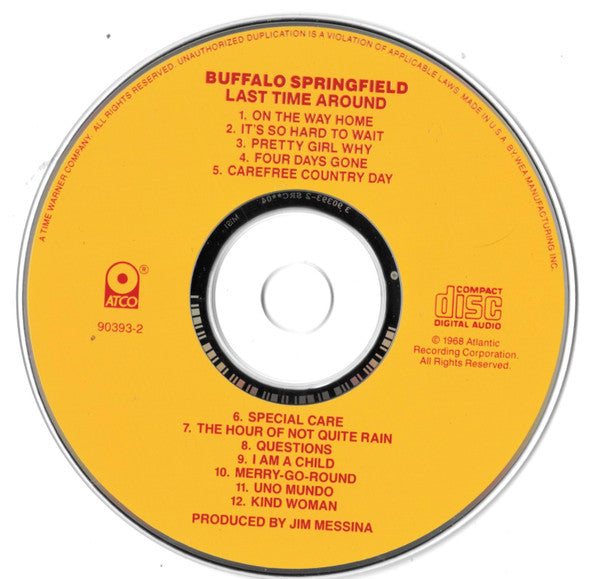 Buffalo Springfield : Last Time Around (CD, Album, RE, RM)