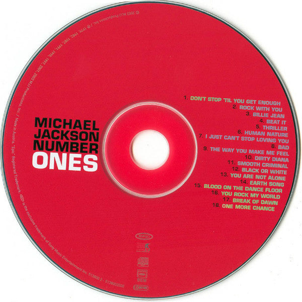 Michael Jackson : Number Ones (CD, Album, Comp, Thr)