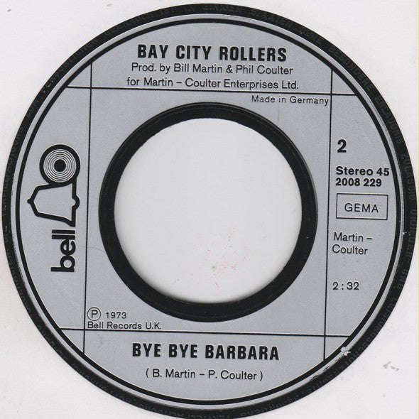 Bay City Rollers : Remember (7", Single)
