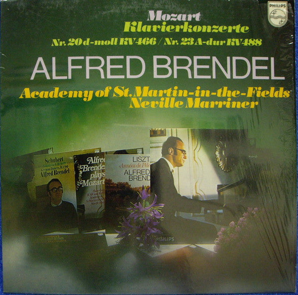 Wolfgang Amadeus Mozart - Alfred Brendel - The Academy Of St. Martin-in-the-Fields - Sir Neville Marriner : Klavierkonzerte Nr. 20 D-moll KV 466 / Nr. 23 A-dur KV 488 (LP, Comp)