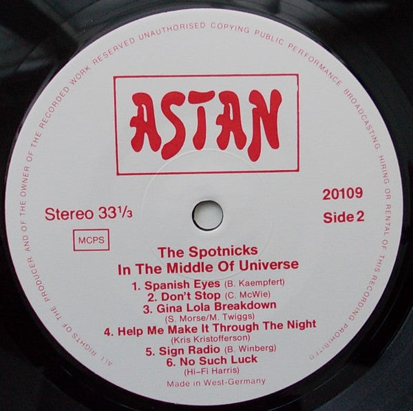 The Spotnicks : In The Middle Of Universe (LP, Album)