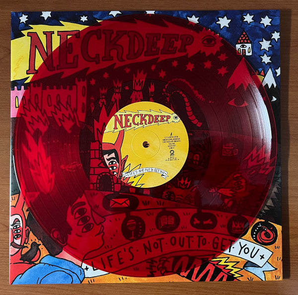 Neck Deep (2) : Life's Not Out To Get You (LP, Album, RE, RP, Red)