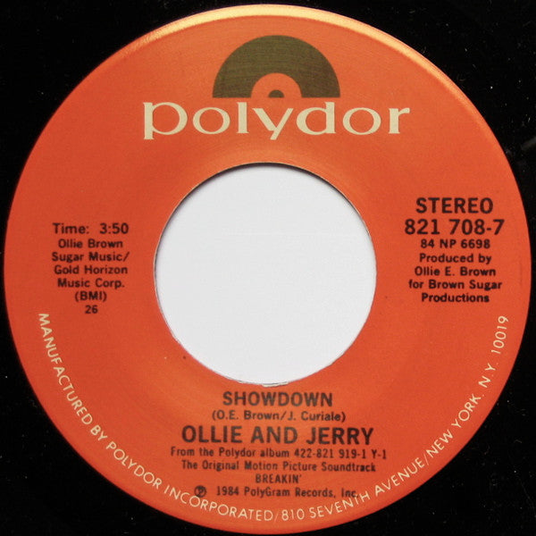 Ollie And Jerry : Breakin'... There's No Stopping Us (7", Single, 26 )