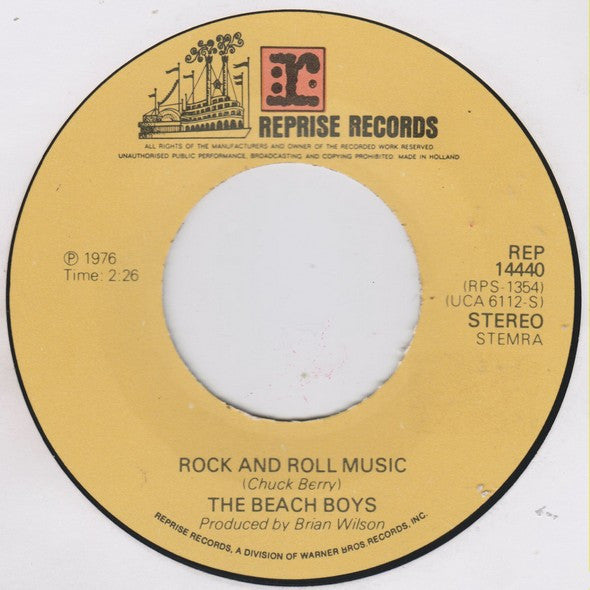 The Beach Boys : Rock And Roll Music (7", Single)