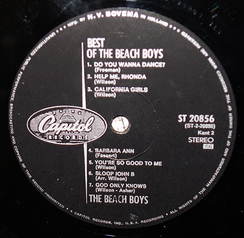 The Beach Boys : Best Of The Beach Boys (LP, Comp)