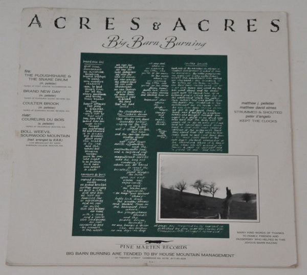 Big Barn Burning : Acres And Acres (12", EP)