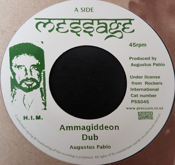 Augustus Pablo : Ammagiddeon Dub (7")