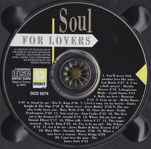 Various : Soul For Lovers (CD, Comp)
