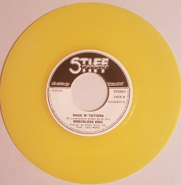 Wreckless Eric : Reconnez Cherie / Rags And Tatters (7", Single, Yel)