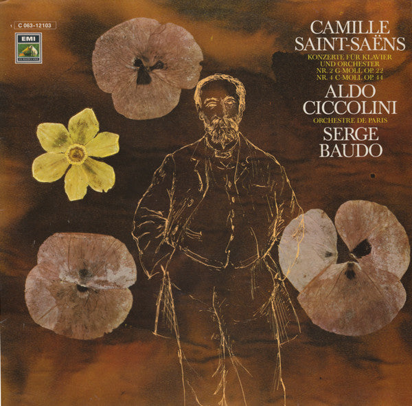 Camille Saint-Saëns - Aldo Ciccolini, Orchestre De Paris, Serge Baudo : Konzerte Für Klavier Und Orchester Nr.2 G-moll, Op.22 / Nr.4 C-moll, Op. 44 (LP, Album)