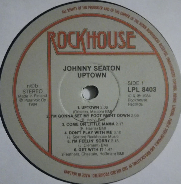 Johnny Seaton : Uptown (LP, Album)