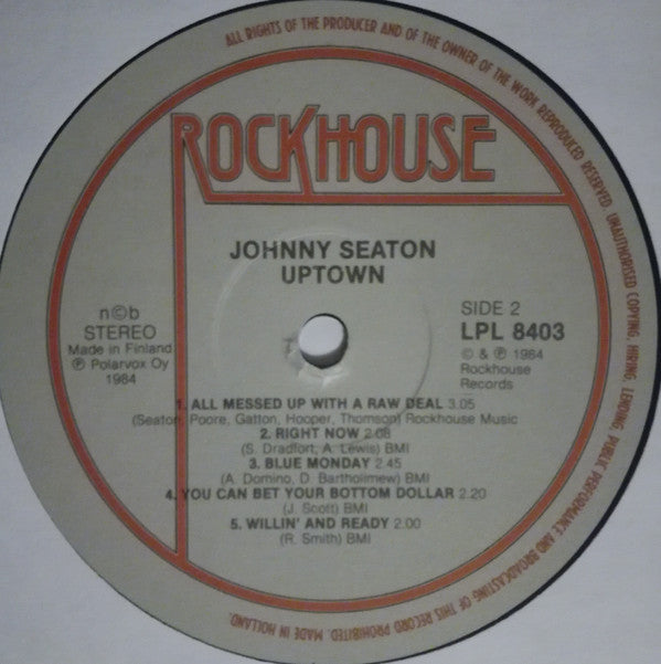 Johnny Seaton : Uptown (LP, Album)