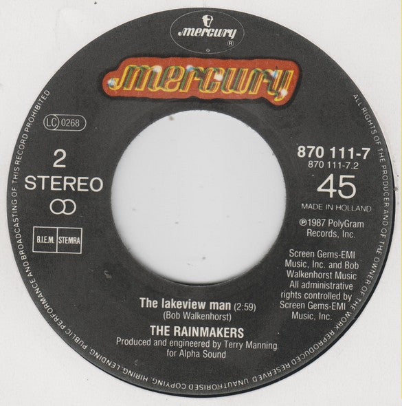 The Rainmakers (2) : Small Circles (7", Single, Bla)