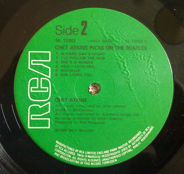 Chet Atkins : Picks On The Beatles (LP, Album, RE)