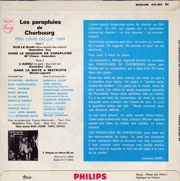 Various : Bande Originale Du Film : "Les Parapluies De Cherbourg" (7", EP)
