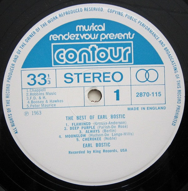 Earl Bostic : The Best Of Earl Bostic (LP, Comp)