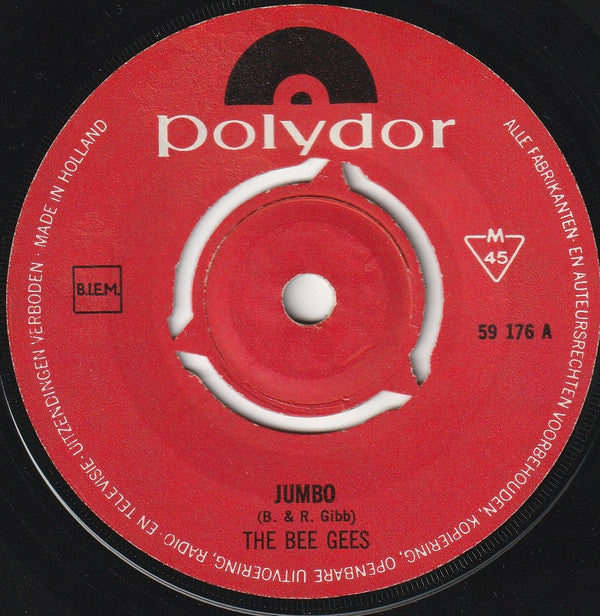 The Bee Gees* : Jumbo / The Singer Sang His Song (7", Single)