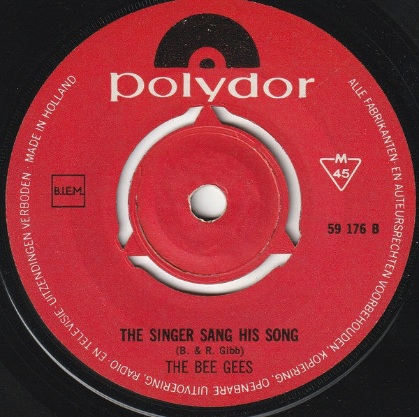 The Bee Gees* : Jumbo / The Singer Sang His Song (7", Single)