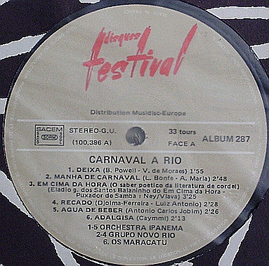 Various : Carnaval À Rio (3xLP, Comp + Box)