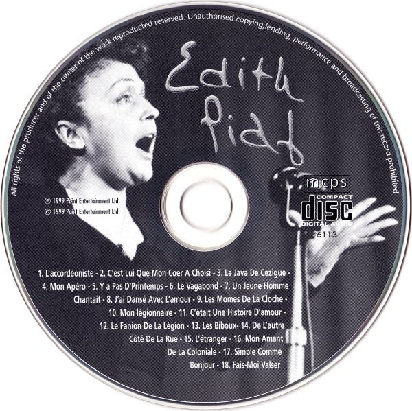 Edith Piaf : Edith Piaf (CD, Comp)