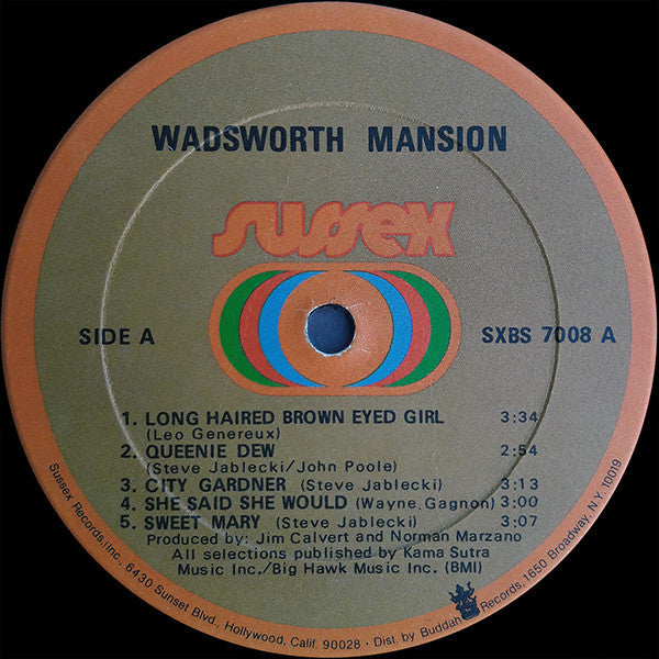 Wadsworth Mansion : Wadsworth Mansion (LP, Album)