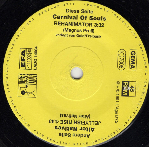 Carnival Of Souls / Alter-Natives : Rehanimator / Jellyfish Rise (7")
