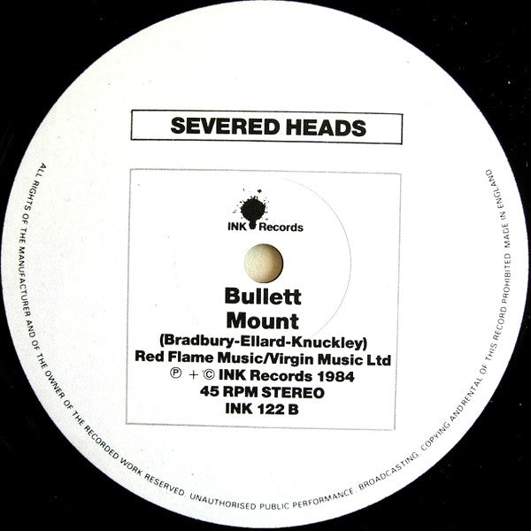 Severed Heads : Dead Eyes Opened (12", Rep)