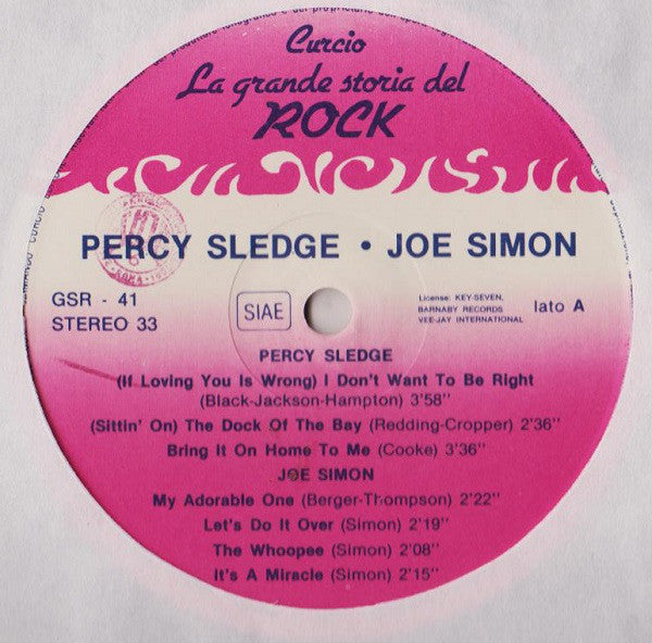 Various : Percy Sledge / Joe Simon / Otis Spann (LP, Comp)