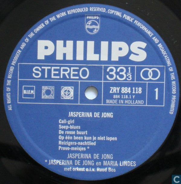 Jasperina De Jong : Jasperina De Jong (LP, Comp, Club)