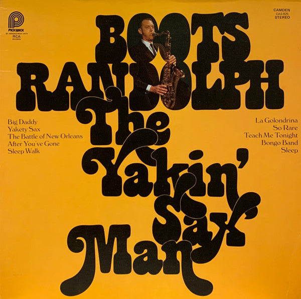 Boots Randolph : The Yakin' Sax Man (LP, Album, RE)