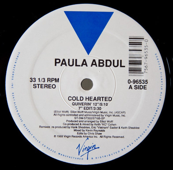 Paula Abdul : Cold Hearted (12")