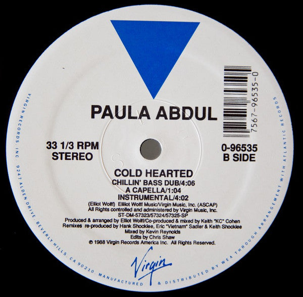 Paula Abdul : Cold Hearted (12")