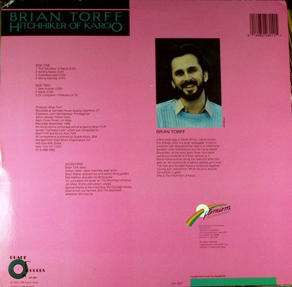 Brian Torff : Hitchhiker Of Karoo (LP, Album)
