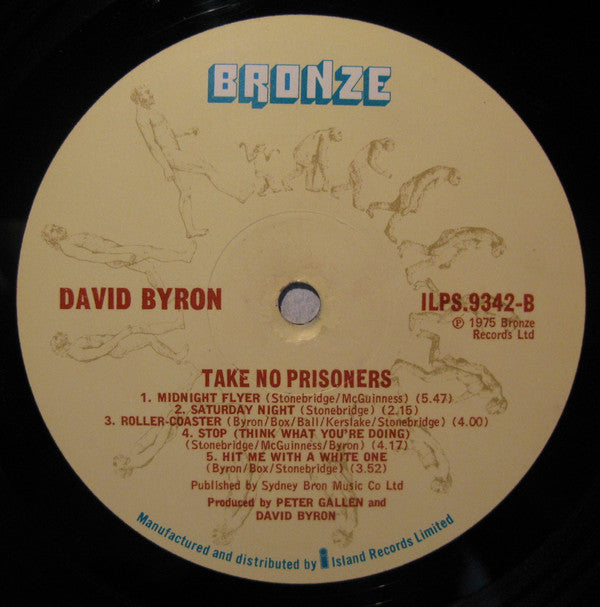 David Byron : Take No Prisoners (LP, Album)
