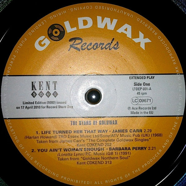 Various : The Stars Of Goldwax (7", EP, RSD, Comp, Mono, Ltd)