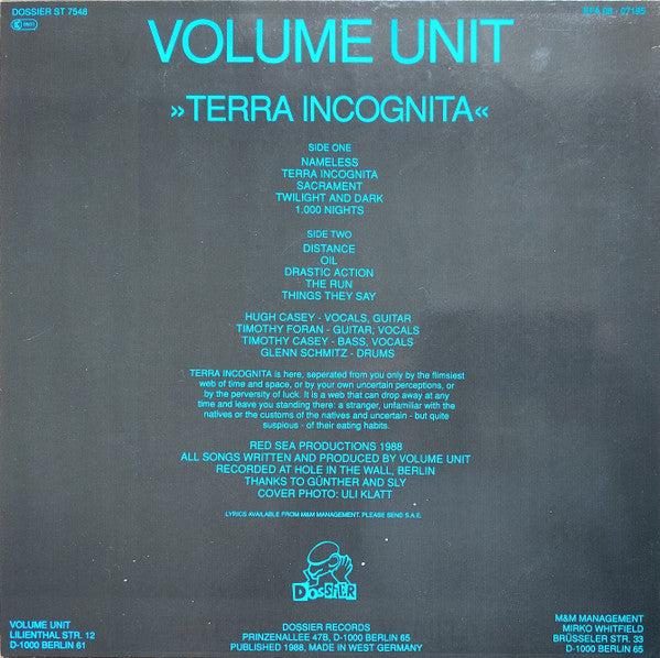 Volume Unit : Terra Incognita (LP, Album)