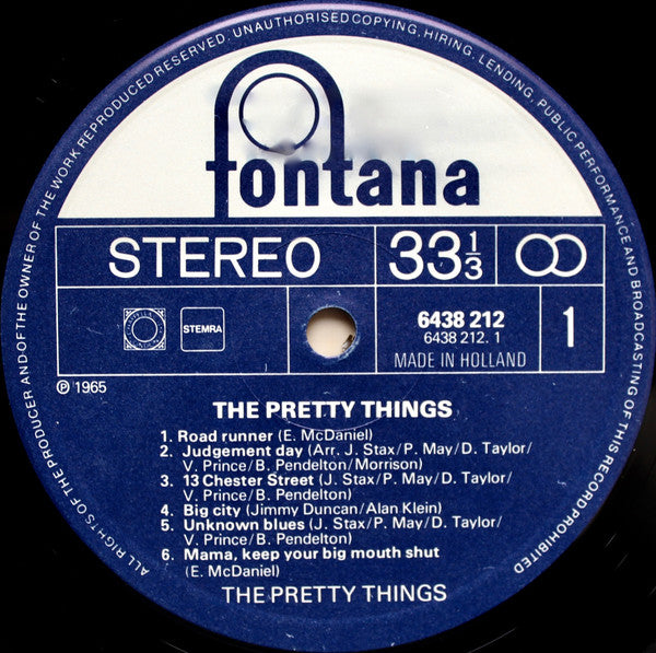 The Pretty Things : The Pretty Things (LP, Album, RE)