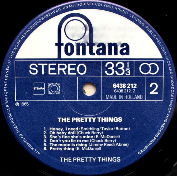 The Pretty Things : The Pretty Things (LP, Album, RE)