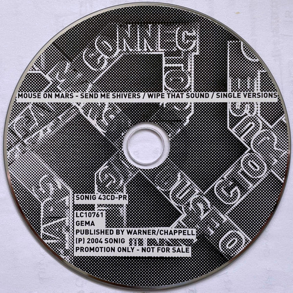 Mouse On Mars : Send Me Shivers / Wipe That Sound / Single Versions (CD, Single, Promo)