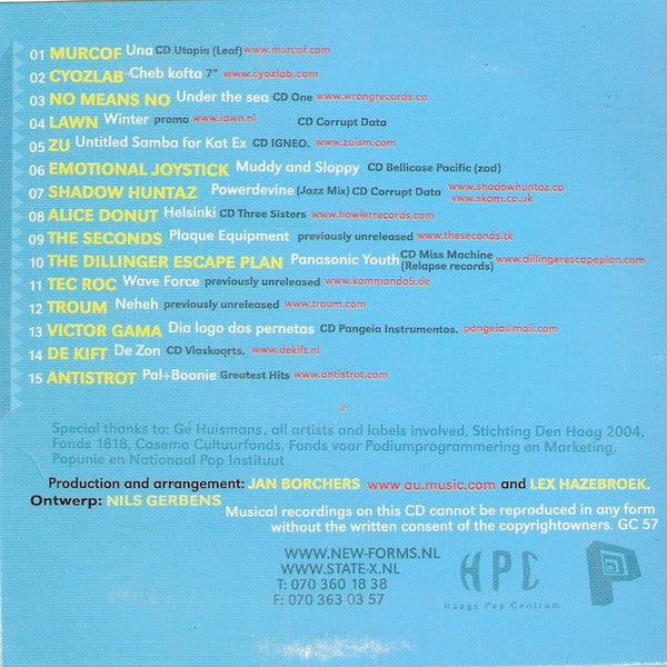 Various : State-X New Forms Festival (CD, Comp)