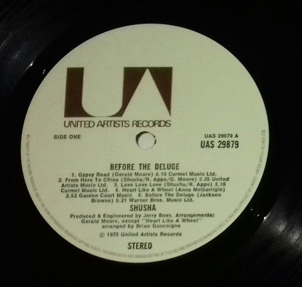 Shusha : Before The Deluge (LP, Album)