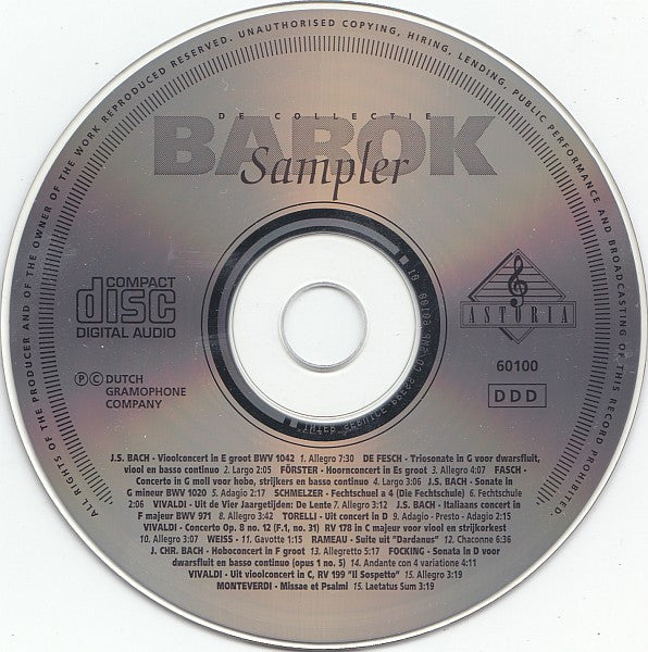 Various : De Collectie Barok Sampler (CD, Comp, Smplr)