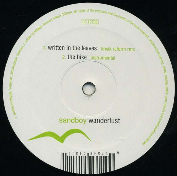 Sandboy : Wanderlust Remix EP (12")