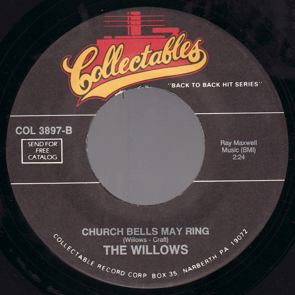 Bobby Day / The Willows : Rockin Robin / Church Bells May Ring (7")